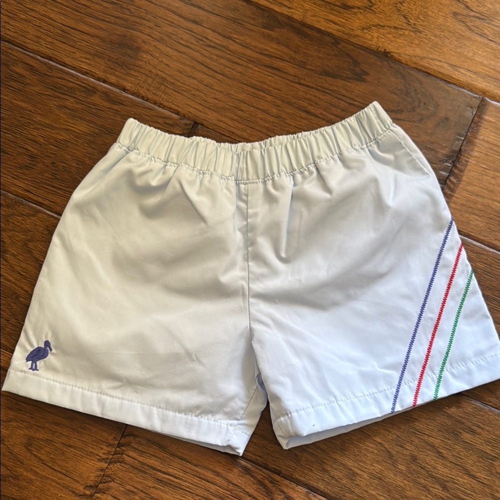 The Beaufort Bonnet Company Kids Casual Shorts - White with Multicolor Stripes
